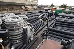 Труба с раструбной муфтой sn6 400/343 6м гофрированная 5
